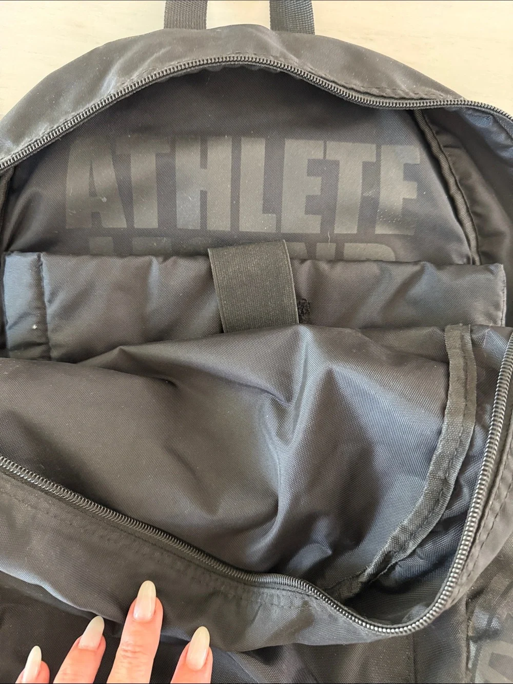soulcycle Black Men's Backpack with Front Zip Pocket